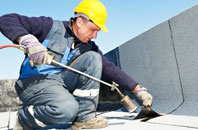 Esgairgeiliog felt roofing